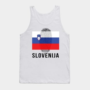 Slovenia Flag Soccer DNA Tank Top